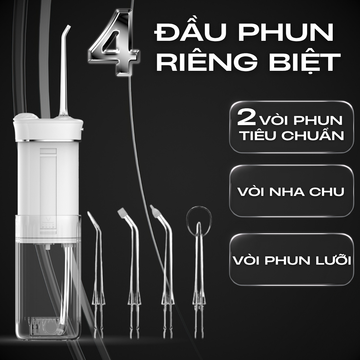 Tăm nước Mini nhỏ gọn Inocare Ultra Water Flosser